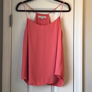 Price⬇️ NWT- LOFT Flowy Coral Spaghetti Strap Tank